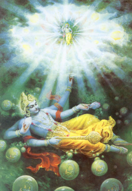 El Seor Krishna, Supremo creador de mundos